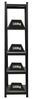 PROREGAL® Schwerlastregal All Black Series Schwerlastregal Ragnar 150x45x45cm Matt Schwarz Bild 4