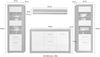 Home affaire Wohnwand Etero, (Set, 4-St) Bild 3