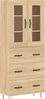 vidaXL Highboard Sonoma-Eiche 69,5x34x180 cm Holzwerkstoff 3198436 Bild 2