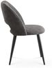B&D home Esszimmerstühle VICKY 2er Set | Cord Polsterstuhl für Esszimmer, Küche, Büro | industrial modern Design | Kordsamt Anthrazit Bild 3