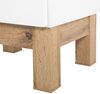 Waschtischunterschrank 60 cm SOLNA-56 Hochglanz weiß mit Wotaneiche, B x H x T ca. 60 x 85 x 45cm Bild 4