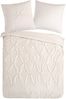 Pure Microfaser Bettwäsche 135 X 200 cm + 1- 80 X 80 cm Elegance luxury stitching pleats natur Bild 4