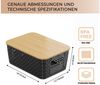 GLIESE Aufbewahrungsbox Kartoffel Aufbewahrungsbox mit Bambusdeckel Küche Aufbewahrung (6 St) Bild 2