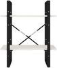 vidaXL Bücherregal 2 Böden Weiß 60x30x70 cm Massivholz Kiefer 806433 Bild 5