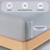 Buymax Spannbettlaken Wasserbett Spannbettlaken für Boxspringbetten Matratzen bis 35 cm Höhe, Jersey, Gummizug: Rundumgummi, (1 Stück), Spannbetttuch 97% Baumwolle, 3% Elasthan, atmungsaktiv, 40 cm Steghöhe Bild 3