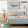 Buymax Spannbettlaken Wasserbett Spannbettlaken für Boxspringbetten Matratzen bis 35 cm Höhe, Jersey, Gummizug: Rundumgummi, (1 Stück), Spannbetttuch 97% Baumwolle, 3% Elasthan, atmungsaktiv, 40 cm Steghöhe Bild 2