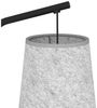 Eglo 43987 Stehleuchte ALSAGER Stahl schwarz, Filz grau E27 1X40W L:50. 5cm B:21cm H:170cm mit Fußtrittschalter Bild 3
