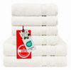 Hammetex 6 teiliges Handtuch Set, 100% Baumwolle Weich Saugstark Qualität Handtücher Set, 2 Badetücher 70x140 cm, 4 Handtücher 50x100 cm, Creme Bild 3