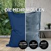 Lumaland Sitzsack Classic XXL All-in-One Set | Riesen Sitzsack XXL mit Cord & Outdoor Bezug für drinnen & draußen | Sofa Sessel mit im Innensack sicher verpackter EPS-Füllung – Hüllen Easy wechselbar Bild 3