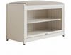 HTI-Living Schuhschrank mit Schiebetür und Sitzkissen Beige (1 Stück, 1-St, 1 Schuhschrank mit Sitzkissen) Sitzkissen mit Polyesterbezug in Leinenoptik Bild 2