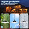 Rosnek LED Solarleuchte IP65 Wasserdichte Dimmbar Solarlampen für Außen mit Bewegungssensor, 5 Modi Solar Hängelampe mit 5m Kabel für Garten Balkon Pavillon Bild 4