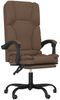 vidaXL Bürostuhl mit Massagefunktion Braun Stoff 349674 Bild 2