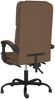vidaXL Bürostuhl mit Massagefunktion Braun Stoff 349674 Bild 5