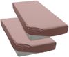 OTTO home Spannbettlaken BLACKBERRY in BASIC und PREMIUM Qualität, 100% Baumwolle, Jersey (160 g/m), Gummizug: rundum, (2 Stück), für hohe Matratzen bis 28 cm, Bettlaken, Spannbetttuch, pflegeleicht Bild 3