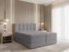 AX LIVING Finike Polsterbett 180x200 cm, Boxspringbett, Hellgrau Bild 1