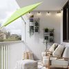 Sekey Sonnenschirm Rechteckig Höhenverstellbar Balkonschirm Knickbar, mit Schutzhülle, LxB: 180,00x125,00 cm, Sonnenschutz UPF50+, Kippbar, Höhenverstellbar Sonnenschirm Balkon Bild 2