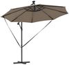 vidaXL Sonnenschirm Taupe 294 x 294 x 248 cm Polyester und Aluminium 42003386 Bild 5