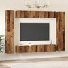vidaXL TV-Schrankset Wandmontiert 10 pcs Altholz Holzwerkstoff 3393150 Bild 4