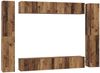 vidaXL TV-Schrankset Wandmontiert 10 pcs Altholz Holzwerkstoff 3393150 Bild 2