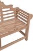 Gartenbank MARIUS 2-Sitzer - 133cm Breit, Teak, Natur | Terrassenbank Wetterfest Sitzbank Outdoor Bank Bild 4