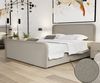 Boxspringbett Schlafzimmerbett MABEL 120x200cm Stoff Brooklyn Mud Bild 2