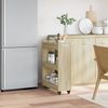vidaXL Schrank mit Rollen Sonoma-Eiche 60x22x79 cm Holzwerkstoff 840417 Bild 3