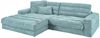 KAWOLA Sofa LANA Ecksofa Cord hellblau Recamiere links 83 x 205 x 296 cm Bild 2