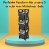 Regal für Mülleimer Set 3 und 4 Steckregal Kunststoff Haushaltsregal Kellerregal Lagerregal Garagenregal Küchenregal Keller Bild 3
