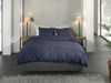 Heckett & Lane Flanell Bettwäsche 155x220 Alloro Dark Blue dunkelblau Miniblätter Bild 3