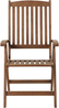 Set mit 2 Stühlen und Sitzkissen AMANTEA PREMIUM Akazienholz Blau Bild 5