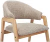 Vente-unique - SOLUNA Stuhl Stoff Schokoladenbraun - B 53,5 cm x H 82 cm x L 56 cm Bild 5