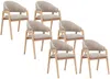 Vente-unique - SOLUNA Stuhl Stoff Schokoladenbraun - B 53,5 cm x H 82 cm x L 56 cm Bild 2