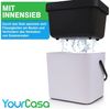 YourCasa Biomülleimer Küche 7L mit Halterung, Sieb und Deckel, 7 Liter, Mit Halterung Bild 3
