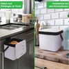 YourCasa Biomülleimer Küche 7L mit Halterung, Sieb und Deckel, 7 Liter, Mit Halterung Bild 4