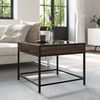vidaXL Couchtisch mit Infinity-LED Braun Eichen-Optik 50x50x41 cm 847681 Bild 4