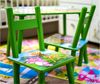 HTI-Living Kindersitzgruppe Kindertisch Set mit 2 Stühlen farbenfroh, (Set, 1 Tisch, 2 Stühle), Kindertischgruppe mit 2 Stühlen bunt Dino Motiv Bild 3