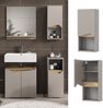 Badschrank Marelle Greige 30 x 67 cm mit Tür und offenem Fach Vicco Bild 2