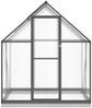 vidaXL Gewächshaus mit Fundamentrahmen Anthrazit 169x114x202 cm Alu 4005827 Bild 3