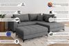 OTTO home Ecksofa LEEVKE Design-Sofa mit Ottomane rechts/links bestellbar, Breite 232 cm, in vielen modernen Farben erhältlich, belastbar bis 480 kg Bild 3