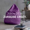Lumaland 'Luxury XL Plus' Sitzsack, Lila, Microvelours, 120 l Bild 3