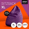 Lumaland 'Luxury XL Plus' Sitzsack, Lila, Microvelours, 120 l Bild 2