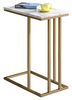 IDIMEX Beistelltisch CARLOTA, Beistelltisch Wohnzimmertisch Sofatisch Couchtisch Marmor weiß Metall Bild 5