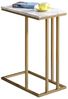 IDIMEX Beistelltisch CARLOTA, Beistelltisch Wohnzimmertisch Sofatisch Couchtisch Marmor weiß Metall Bild 3