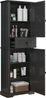 REDOM Hochschrank Badezimmerschrank Badkommode (mit feuchtigkeitsbeständiger Lackierung versehen, Ober- und Unterschränke + mittlere Schublade, verstellbare Einlegeböden, 1-St, 56 x 28 x 167.3cm) Bild 2