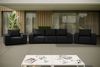 Gartensofa Loungesofa Sofa 3-Sitzer GARDENT wetterfester Stoff NXL Schwarz Bild 3