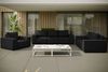 Gartensofa Loungesofa Sofa 3-Sitzer GARDENT wetterfester Stoff NXL Schwarz Bild 2