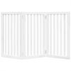 vidaXL 3-tlg. Hundetor Faltbar Weiß 150 cm Pappelholz 352246 Bild 4