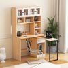 Schreibtisch-Kombination 180 cm hoch weiß Acryltüren Swivel Desk Kabellöcher Anti-Kipp Bild 5