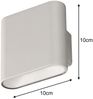 Akku Außenleuchte MAGNETIC Silber mit Bewegungsmelder, Breite 10cm Bild 4