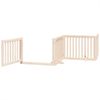 vidaXL Hundegitter mit Tür Faltbar 4 Paneele 320 cm Pappelholz 352241 Bild 4